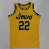 2023 المرأة النهائية الرابعة 4 4 Iowa Hawkeyes كرة السلة Jersey NCAA College Caitlin Clark Joe Toussain