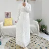 民族衣類ラマダンアバヤエレガントイスラム教徒の女性ロングマキシドレストルコアラビア語モデストドバイイスラムイスラムフェムローブジャラビヤベスティドス2023