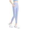 LL Women Yoga Leggins Pants Fitness Push Up Ćwiczenie z boczną kieszonkową siłownią płynne brzoskwiniowe ciasne spodnie