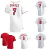 Custom Jersey Cincinnati''reds'Men Women Youth Wil 4 Myers Kevin 4 Newman 71 Overton 52 Reiver Sanmartin 15 Senzel 39 Sims 7 Steer 37 Stephenson Baseball Jerseys