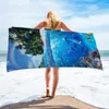 Handdoek strand microvezel snel droge buitenwater sport zwemmen camping surf handdoeken draagbaar fitnessbad