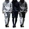 Men's Tracksuits Men Tracksuit 2 Piece Set Autumn And Winter Plus Velvet Suit Hooded Hoodie Fake Two Long Sleeve Clothing
