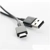 Mobiele telefoonkabels USB Type-C 1,2 m voor Galaxy Note 8 S8 Plus Type C Apparaat Snel opladen Opladen Sync Datakabel Hoge kwaliteit Drop Deli Dhd0B