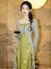 Robes de travail Style chinois à volants tricoté Cardigan imprimé licou jupe fée costume 2023 mode femmes élégant deux pièces ensemble dames