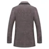 Mélanges de laine pour hommes hommes hiver laine affaires décontracté cachemire Trench manteaux homme pardessus qualité mâle longues vestes 5X 231102