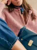 Frauen Strick Alpaka Mischung Einfarbig Pullover Rundhals 2023 Frühen Herbst Langarm Weibliche Einreiher Strickjacke