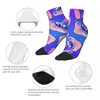 Men's Socks Hippie Boho Mushroom With Eyes Short Unique Casual Breatheable Adult Ankle