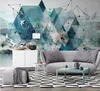 Wallpapers Custom On The Wall Home Improvement Geometric Modern Po Wallpaper Living Room Bedroom 5D