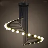 Hanglampen kunst loft retro wenteltrappen kroonluchter woonkamer barstudie kantoorlamp