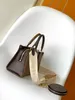 10A M46653 Designer di qualità Borsa tote media Andiamo Borsa da donna con manico in vera pelle intrecciata Borsa in pelle di agnello Borsa nera con tracolla a tracolla