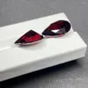 Gevşek değerli taşlar armut kesim 5x7mm-15x20mm kübik zirkonia garnet kırmızı cz taş sentetik değerli taş