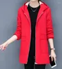 Jackets femininos Mulheres Casaco de inverno 2023 Jaqueta coreana de grandes dimensões com capuz largo casual e veludo feminino lã de lã Windbreake
