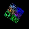 LED Acrylic Luminous Visitor Card Luxury Metal Laser Gravering Visitkort Blankkort 1102