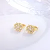 Stud Earrings S925 Sterling Silver Snowflake Ear Buckle For Women 2023 Fashion Niche Design Light Luxury Simple And Versatile