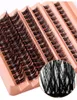 Thick Natural Grafted False Eyelashes Soft Light 98 Clusters Handmade Reusable Segmented Lashes DIY Cluster Eyelash Extensions