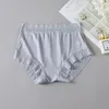 Intimo modellante da donna Intimo dimagrante in seta Vita media alta Glutei Sollevamento e mutandine di pizzo pancia Pantaloni da donna