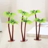 Flores decorativas 10pcs Mini Mini Planta de Coco de Coco de Coco Artificial