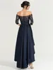 Party Dresses A-Line Prom Vintage Gowns Homecoming Length Half Sleeve Off The Shoulder Tulle With Pleats Elegant For Women