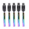 Neue Vertex 350 mAh VV Rainbow Vape-Batterie 510-Gewinde USB-Ladegerät Blister-Kit Verpackung Vorheizen des Verdampfers Variable Spannungsstift-Regenbogenbatterien