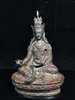 Dekorative Figuren, antike chinesische Seiko-Tibetan-Buddhismus-Bronze, Lotus-Erdnuss-Meister, tantrische Buddha-Statue, ist exquisit und dick