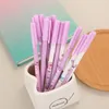 Stuks Creatieve Student Paars Leuke Tekst Varken Pen Cartoon Persoonlijkheid Kantoor Kawaii Briefpapier Schoolbenodigdheden