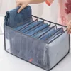 Clothing Wardrobe Storage T-shirts Storage Box Trousers Clothes Storage Artifact Closet Wardrobe Drawer Shirts Pants Grids R231102