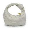 Cloud Bvbag Bags de sac de soirée Jodie Designer Handbag Hands Underarm Leather Women's Horn's Notted Woven 1gxt