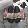 Fashion Designer Slides For Men Women Pantofole Fiori classici Stampa Scarpe con plateau in pelle Marca Summer Blooms Sandali con sacchetto per la polvere originale Large Size 35-48