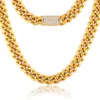 Pass Diamond Tester Edelstahl Vvs Moissanit Iced Out Schnalle Custom Miami Cuban Link Chain Halskette