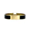 Pulseiras de grife para homens e mulheres, pulseiras de ouro 18k, 12mm, tamanho largo 17/19, joias de luxo