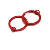 Nyckelringar 10-20 st/packar 30mm rund metall färgglada nyckelkedjor ring split accessoarer för väskan nyckelring smycken som gör grossist