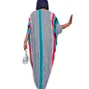 Etniska kläder traditionella dashiki afrikanska tryckklänningar för kvinnor plus storlek boubou robe africaine femme dubai abaya muslimska kaftan maxi