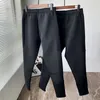 Мужские брюки, зимние высококачественные мужские брюки из смесовой воздушной ткани, осень 2023, повседневные спортивные спортивные штаны на молнии с манжетами