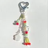 Keychains Handmade Love Key Chain Sweet Romantic Star Five-petal Strawberry Crystal Gift To His Girlfriend Y2K