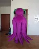 Halloween paars octopus mascotte kostuum hoogwaardige cartoon pluche anime thema karakter volwassen maat kerst carnaval verjaardagsfeestje fancy outfit
