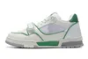 Scarpe da corsa Designer Sneaker Virgil Trainer Pelle di vitello Pelle Abloh Bianco Verde Rosso Blu Lettera sovrapposizioni Piattaforma Moda Sneakers basse Taglia 36-45