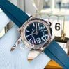 Herrklockor för män Automatisk mekanisk klocka 42mm All rostfritt stål Swim Watch Sky Calender Sub Dial Work Montre de Luxe