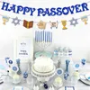 Party Decoration Cheereveal Happy Passover Banner Pesach Jewish Holiday Decorations Bunting Garland For Indoor Mantle Fireplace Decor