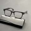サングラスアセテートヴィンテージスクエア眼鏡フレームオスアンチブルーライト近視眼鏡男性厚い処方カメブラック
