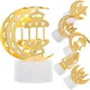 Stuks LED Olielamp Maan Geschenken Ramadan Decoraties Tafel Thuis 2023 Plastic Verlichting Islamitische Ambachten Ornament