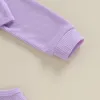 Conjuntos de ropa para niños niña traje de 3 piezas waffle camisola falda plisada a cuadros mangas largas cardigan conjunto para niños de verano nacidos