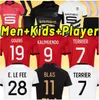 Rennes 23 24 Stade Rennais FC futbol formaları Terrier Bourigeaud Doku Guirassy Camavinga Aguerd Niang 2023 2024 MAILLOTS DE FOW ERKEK Kids Kitler Futbol Gömlekleri