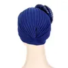 Etnische Kleding Bloem Vrouwen Moslim Chemo Haaruitval Cap Hijab Diamanten Tulband Hoofddeksels Wrap Sjaal Arabische Islamitische Motorkap Cover Kanker