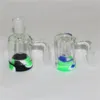 Cendriers en verre fumant avec banger à quartz 14mm 18mm cendrier barboteur récupérer cendriers silicone nectar ZZ