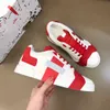 Nuove scarpe da uomo sportiva di lusso Stampato Sneaker di pelle di vite napa in maglia casual a corona traspirante ricamata da sneaker a piedi dorate scarpe casual.AST8