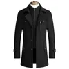 Men's Wool Blends Men Winter Jackets Cashmere Overcoats Trench Coats High Quality Male Business Casual 231102