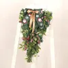 Decorative Flowers Classic Christmas Wreaths Door Hanging Decorations Garland For Home Decor Holiday Festive Party Supplies