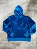 23SS Nowy najlepszy projektant luksusowy popowy styl polarny High Street Cotton Casual Long Rleeve Blue Alphabet Top Print dla mężczyzn i kobiet