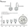 Stud 1CT Oor Gespen 925 Sterling Zilveren Oorringen voor Vrouwen D Kleur VVS1 EX Lab Diamanten Bruiloft Sieraden 231101