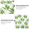 Flores decorativas 50 PCs Faux Palm Leaves Green Home Decor